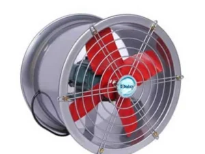 Quạt hút tròn màu xám